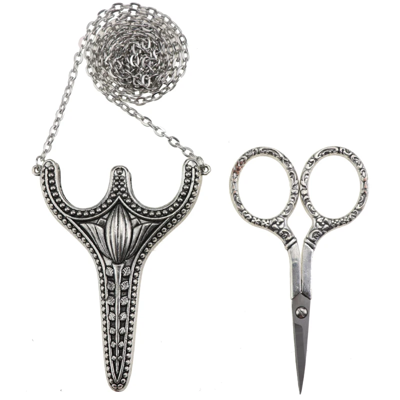 Safety scissors and sheath chain embroidery Stainless steel sharp pointed sewing thread scissors
Safety scissors and sheath chain embroidery Stainless steel sharp pointed sewing thread scissors