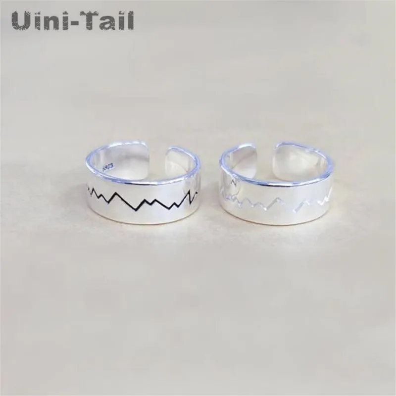 Uini-Tail 2019 Новое поступление 925 тибетское серебряное модное складное широкое
