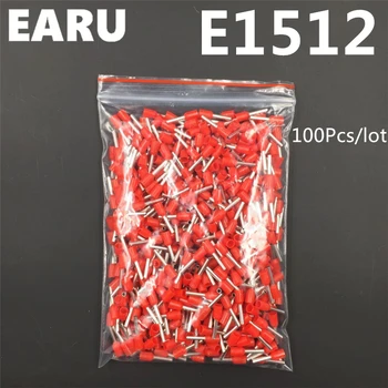 100Pcs E1512 Tube Insulating Insulated Terminal 1.5MM2 16AWG Cable Wire Connector Insulating Crimp E Black Yellow Blue Red Green
100Pcs E1512 Tube Insulating Insulated Terminal 1.5MM2 16AWG Cable Wire Connector Insulating Crimp E Black Yellow Blue Red Green