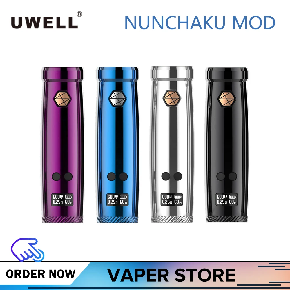 Оригинальный Uwell Nunchaku 80 Вт TC Vape мод против перегрева подходит для атомайзера VS OBS