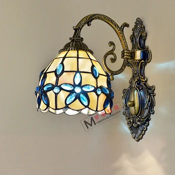 Mediterranean Tiffany Wall Lamp Stained Glass Continental Warm Wall Bathroom Mirror Front Fixtures Bedside Stairs Corner Sconces
Mediterranean Tiffany Wall Lamp Stained Glass Continental Warm Wall Bathroom Mirror Front Fixtures Bedside Stairs Corner Sconces