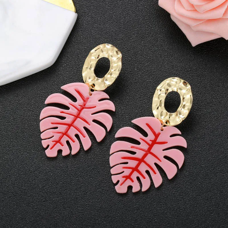 Trendy Ladies Plastic Resin Big Leaf Earrings For Women Punk Style Boho Gold Round Metal Drop Earrings Baroque Jewelry Brincos
Trendy Ladies Plastic Resin Big Leaf Earrings For Women Punk Style Boho Gold Round Metal Drop Earrings Baroque Jewelry Brincos