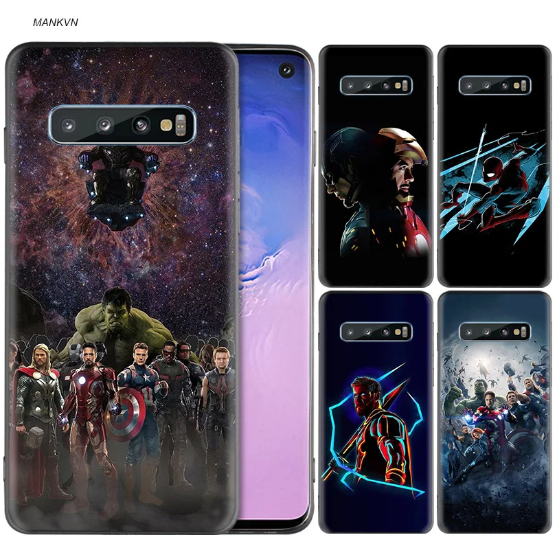 Marvel Superheroes Black Silicone Case for Samsung Galaxy M20 S10e S10 S9 M10 S8 Plus 5G S7 S6 Edge Phone Soft Cover Coque Shell
Marvel Superheroes Black Silicone Case for Samsung Galaxy M20 S10e S10 S9 M10 S8 Plus 5G S7 S6 Edge Phone Soft Cover Coque Shell