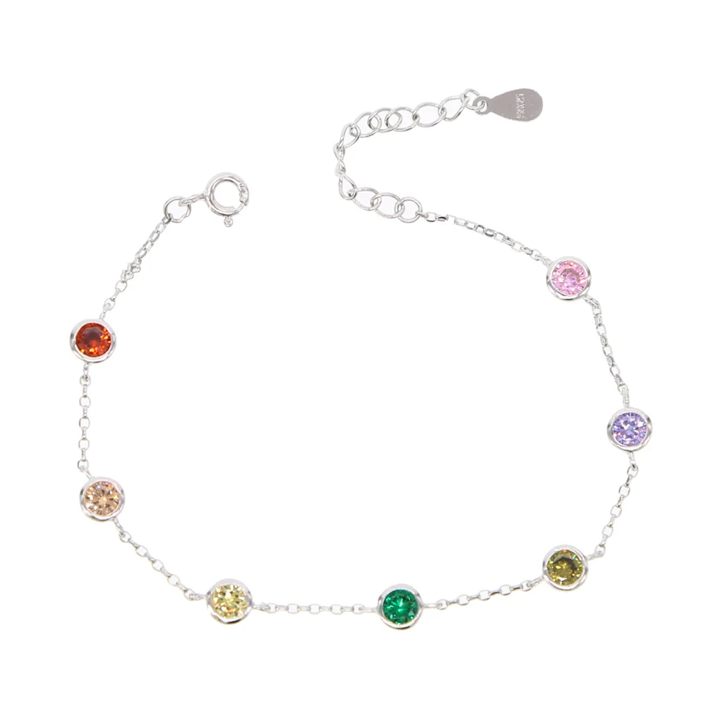 925 sterling silver multicolor cubic zirconia shiny colorful bracelet,silver chain women christmas gift,adjust bangles
925 sterling silver multicolor cubic zirconia shiny colorful bracelet,silver chain women christmas gift,adjust bangles