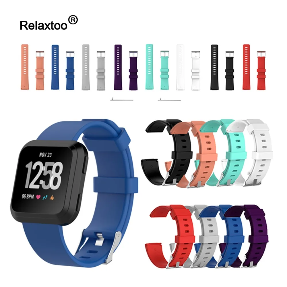 Soft Silicone Replacement Wristband Strap For Fitbit Versa Band Smart Accessories Bracelet Wrist for Smartwatch WatchBands Loop
Soft Silicone Replacement Wristband Strap For Fitbit Versa Band Smart Accessories Bracelet Wrist for Smartwatch WatchBands Loop