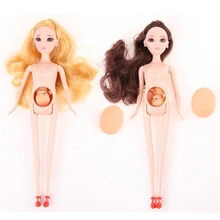 2017 Babyborn New Educational Real Pregnant Doll Baby Born Suits Mom Doll With a Baby in Tummy UCanaan Gift For Children Babies