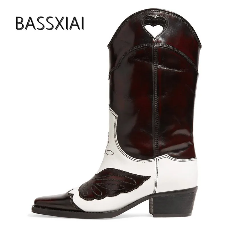 New Arrival Retro Real Leather Ankle Boots Women Pointed Toe Embroidery Mixed Color Low Heel Boots Women Cowboy Boots For Women
New Arrival Retro Real Leather Ankle Boots Women Pointed Toe Embroidery Mixed Color Low Heel Boots Women Cowboy Boots For Women