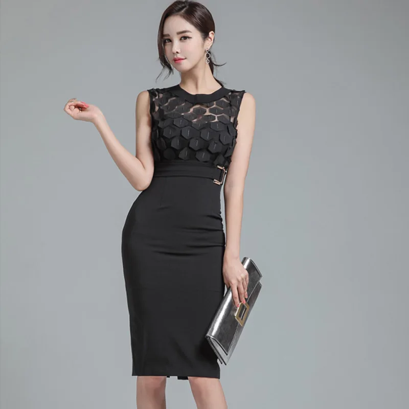 Stylish Mesh Patchwork Slim Waist Women Dress Sexy Black Bodycon Female Dresses 2019 Elegant Party vestidos femininas
Stylish Mesh Patchwork Slim Waist Women Dress Sexy Black Bodycon Female Dresses 2019 Elegant Party vestidos femininas