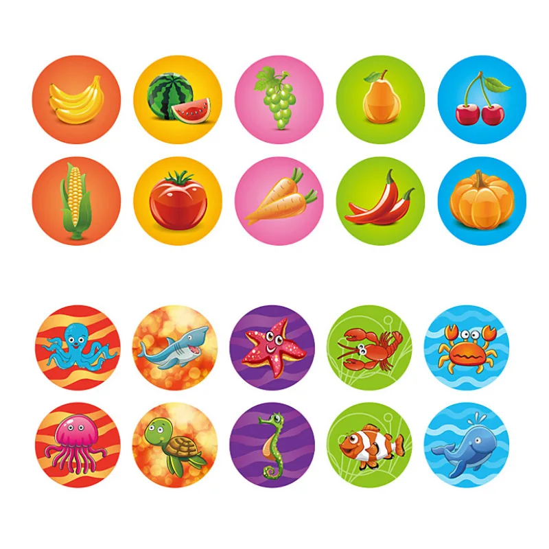 Круглые разноцветные забавные 10 шт. Симпатичные Панды Детские DIY Скрапбукинг