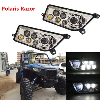 Pair Silver Polaris RZR Accessories ATV LED Headlight H4 High/Low beam for 2014-2016 RZR XP 1000 ,2016 RZR XP 4 TURBO
Pair Silver Polaris RZR Accessories ATV LED Headlight H4 High/Low beam for 2014-2016 RZR XP 1000 ,2016 RZR XP 4 TURBO