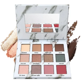 New Marble eyeshadow plate 12colors Makeup eye shadow in one palette include matte and pearl Natural shimmer glitter shadow
New Marble eyeshadow plate 12colors Makeup eye shadow in one palette include matte and pearl Natural shimmer glitter shadow