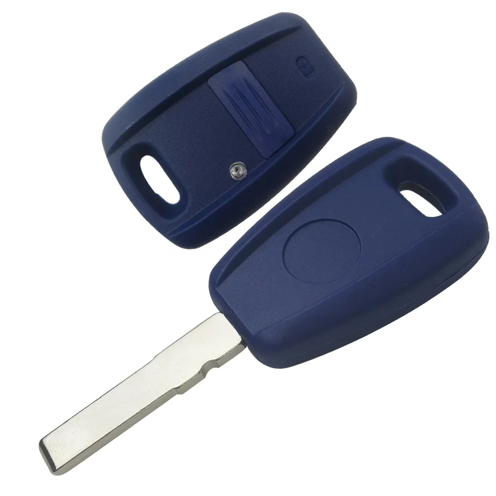 Корпус дистанционного ключа OkeyTech синего/черного цвета для Fiat Punto Doblo Bravo 1 сменный