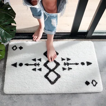 Fashion Flocking Bathroom Mat Super Soft Microfiber Bath Mat Quickly Absorbent Bathroom Doormat Door Entrance Slip Rug
Fashion Flocking Bathroom Mat Super Soft Microfiber Bath Mat Quickly Absorbent Bathroom Doormat Door Entrance Slip Rug