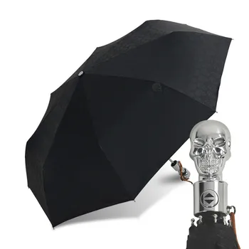 Black Skull Handle Umbrella Men Automatic 3 Fold Parasol Umbrellas Rain Women Windproof Semsiye Umbrella High Quality 50ys001
Black Skull Handle Umbrella Men Automatic 3 Fold Parasol Umbrellas Rain Women Windproof Semsiye Umbrella High Quality 50ys001