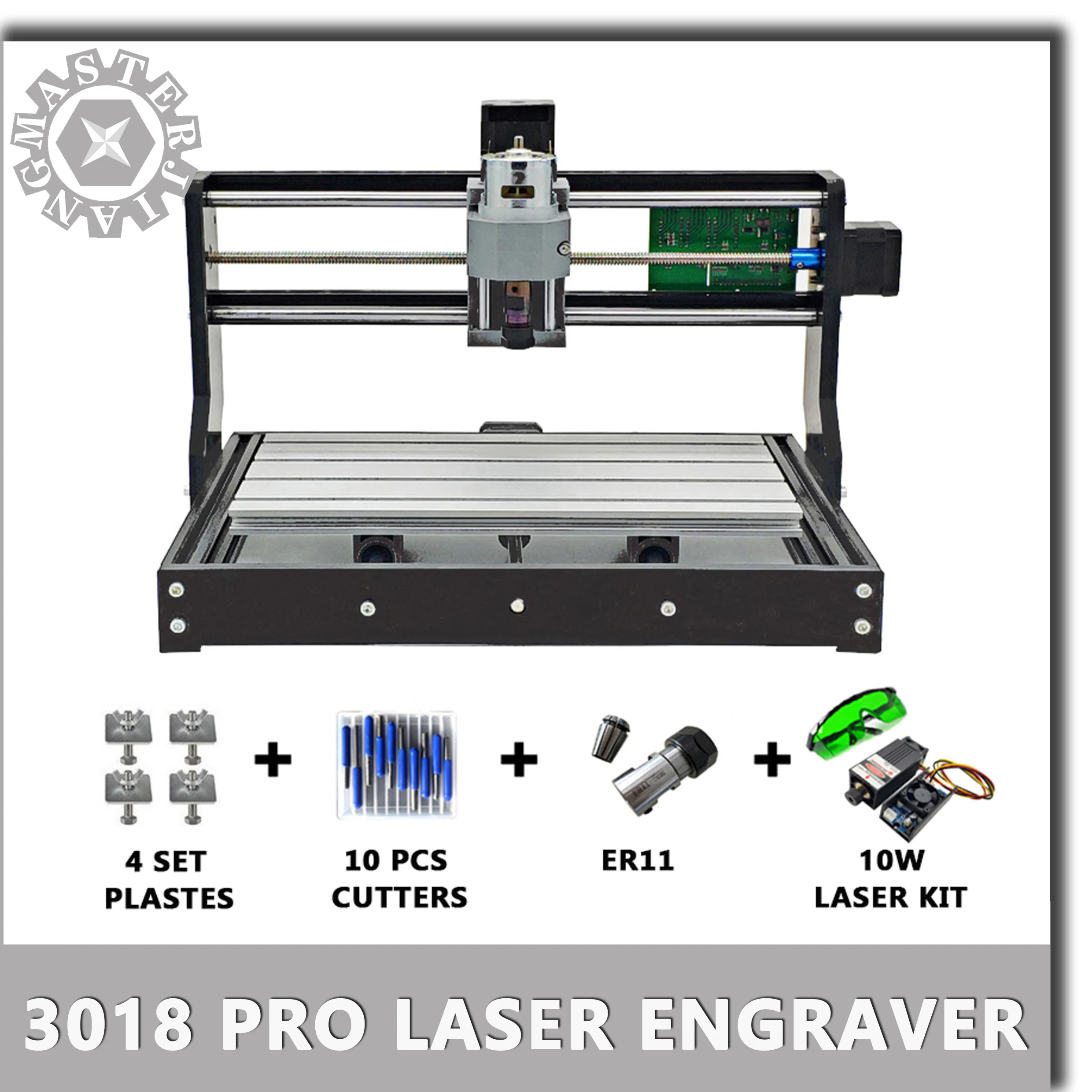 New CNC 3018 Pro GRBL Diy mini laser machine 3 Axis pcb Milling Laser Machine Wood Router laser engraving work offline.
New CNC 3018 Pro GRBL Diy mini laser machine 3 Axis pcb Milling Laser Machine Wood Router laser engraving work offline.