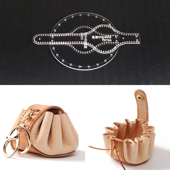 1 Set Women Leather Craft Acrylic Bag Car Key Ring Coin storage Bag Stencil Template Diy Leathercraft tool 7x7x1cm
1 Set Women Leather Craft Acrylic Bag Car Key Ring Coin storage Bag Stencil Template Diy Leathercraft tool 7x7x1cm
