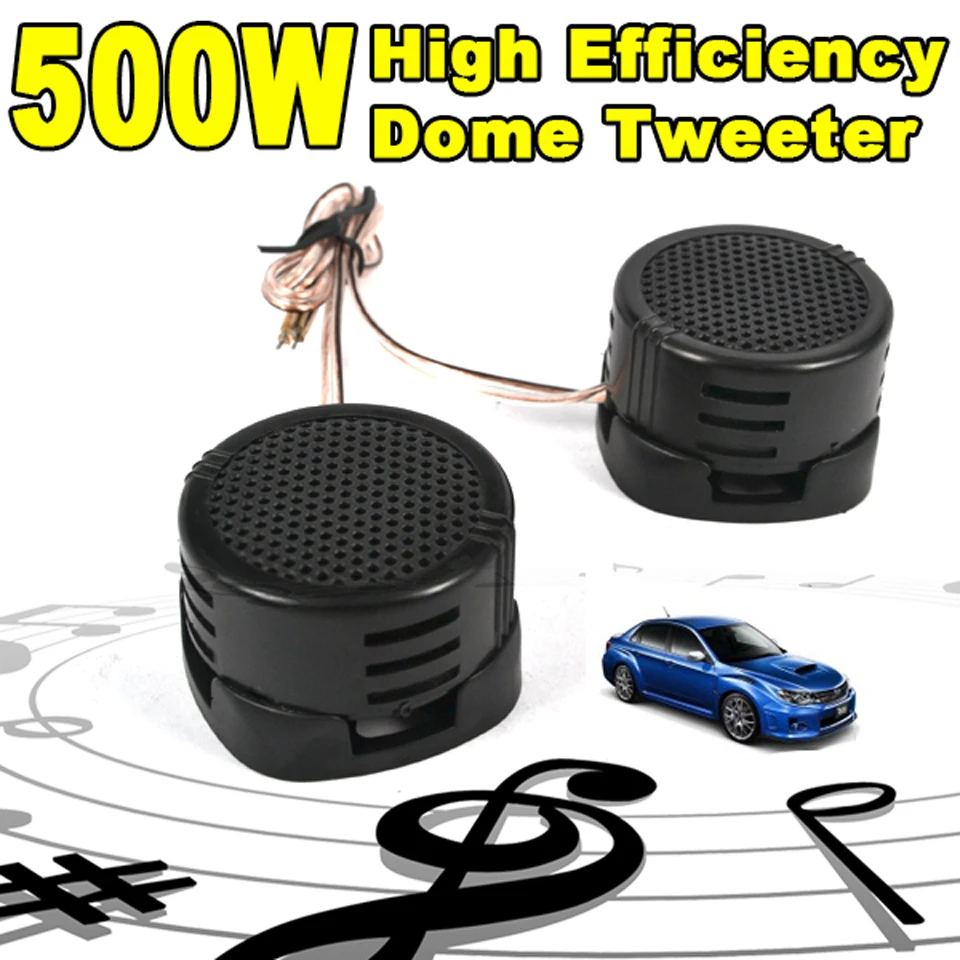 2pcs Universal High Efficiency Mini Dome Tweeter Loudspeaker 2x 500W Loud Speaker Super Power Audio Sound Klaxon Tone For Car
2pcs Universal High Efficiency Mini Dome Tweeter Loudspeaker 2x 500W Loud Speaker Super Power Audio Sound Klaxon Tone For Car