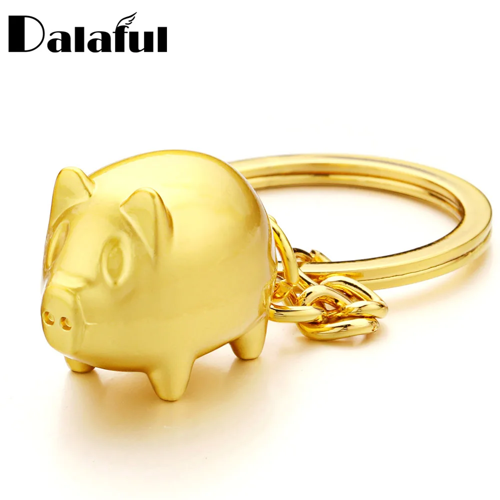 Dalaful Pig Keychains Metal Gold-color Key Ring Chain Anime Pendant Keyrings Gifts for Men Women for Car Luxury keychain K386
Dalaful Pig Keychains Metal Gold-color Key Ring Chain Anime Pendant Keyrings Gifts for Men Women for Car Luxury keychain K386