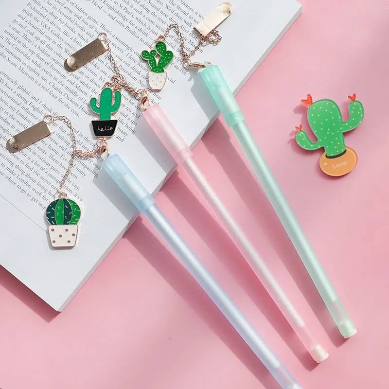 2pcs Random 0.5mm Frosted Translucent Signature Gel Pen + Cactus Pendant Bookmark Stationery Office School Supply Student Reward
2pcs Random 0.5mm Frosted Translucent Signature Gel Pen + Cactus Pendant Bookmark Stationery Office School Supply Student Reward