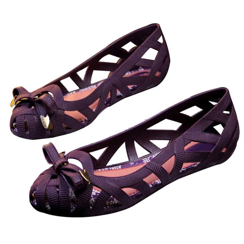 Women Flats 2019 Summer Chic Sweet Bowknot Pointed Toe Ballet Flats Water Proof Breathable Hollow Out Outdoor Beach PVC Sandals
Women Flats 2019 Summer Chic Sweet Bowknot Pointed Toe Ballet Flats Water Proof Breathable Hollow Out Outdoor Beach PVC Sandals