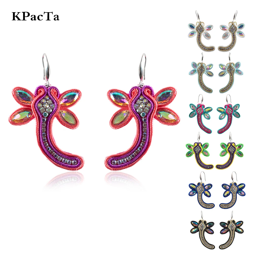 

KPACTA New Fashion Drop Earrings Jewelry Female Soutache Handmade Ethnic Style Earring boucle d'oreille femme 2019 Accessories