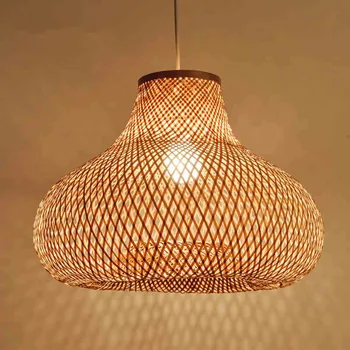 40cm Hand Bamboo Wicker Rattan Gourd Shade Pendant Light Fixture Asian Country Suspension Ceiling Lamp Plafon Dining Table Room
40cm Hand Bamboo Wicker Rattan Gourd Shade Pendant Light Fixture Asian Country Suspension Ceiling Lamp Plafon Dining Table Room