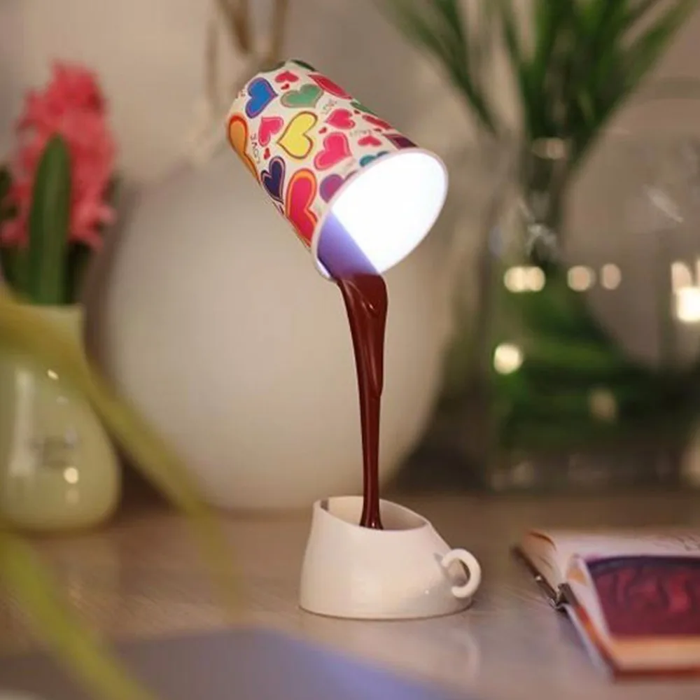 Table DIY Reading Lamp Eye Protection Desk Lamps Peculiar LED Nightlight Coffee Pour Light With USB Battery Reading Lightings
Table DIY Reading Lamp Eye Protection Desk Lamps Peculiar LED Nightlight Coffee Pour Light With USB Battery Reading Lightings