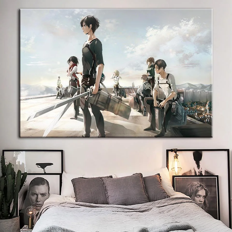 HD Prints Home Decorative Canvas Attack On The Giant Paintings Modular Animation Pictures Wall Art For Boys Room Poster Artwork
HD Prints Home Decorative Canvas Attack On The Giant Paintings Modular Animation Pictures Wall Art For Boys Room Poster Artwork