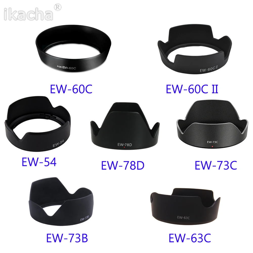 1pcs Camera Lens Hood EW-73B EW-73C EW-78D EW-60C EW-60CII EW-63C EW-54 for Canon DSLR Camera Lens Protector
1pcs Camera Lens Hood EW-73B EW-73C EW-78D EW-60C EW-60CII EW-63C EW-54 for Canon DSLR Camera Lens Protector