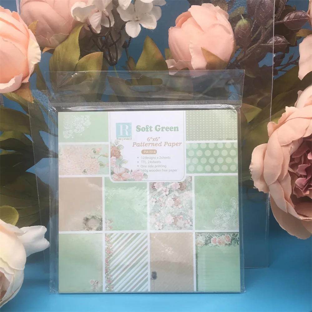 12pcs/Pack 6*6inch Soft Green Patterned Paper Pack for Scrapbooking DIY Happy Planner Card Making Journal Project
12pcs/Pack 6*6inch Soft Green Patterned Paper Pack for Scrapbooking DIY Happy Planner Card Making Journal Project