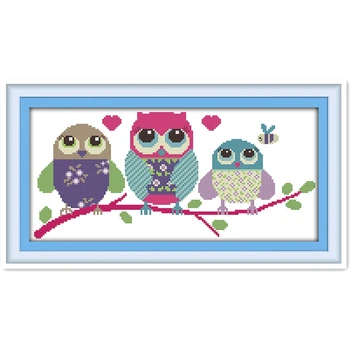 Cartoon Owl Chinese Counted Cross Stitch Pattern 11CT 14CT Printed On Canvas Cross Stitch Kit Embroidery Cross Set Home Decor
Cartoon Owl Chinese Counted Cross Stitch Pattern 11CT 14CT Printed On Canvas Cross Stitch Kit Embroidery Cross Set Home Decor
