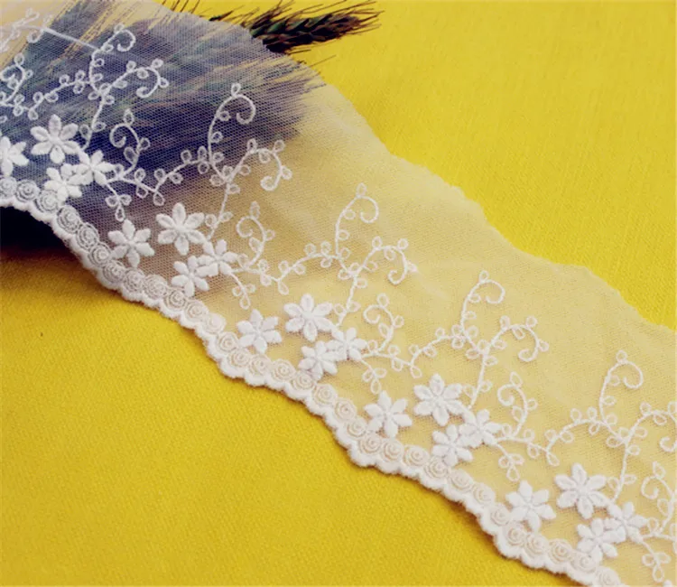 Lace Trim 10 yard Ivory Beige Gauze Mesh Tulle Cotton Embroidered Lace Fabric Ribbon Tapes 10cm 3.9" wide QL4K109
Lace Trim 10 yard Ivory Beige Gauze Mesh Tulle Cotton Embroidered Lace Fabric Ribbon Tapes 10cm 3.9" wide QL4K109