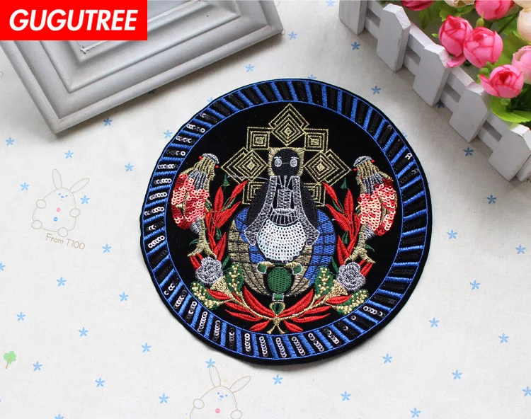 GUGUTREE embroidery Sequins big Christmas patches cartoon trees patches badges applique patches for clothing XC-444
GUGUTREE embroidery Sequins big Christmas patches cartoon trees patches badges applique patches for clothing XC-444