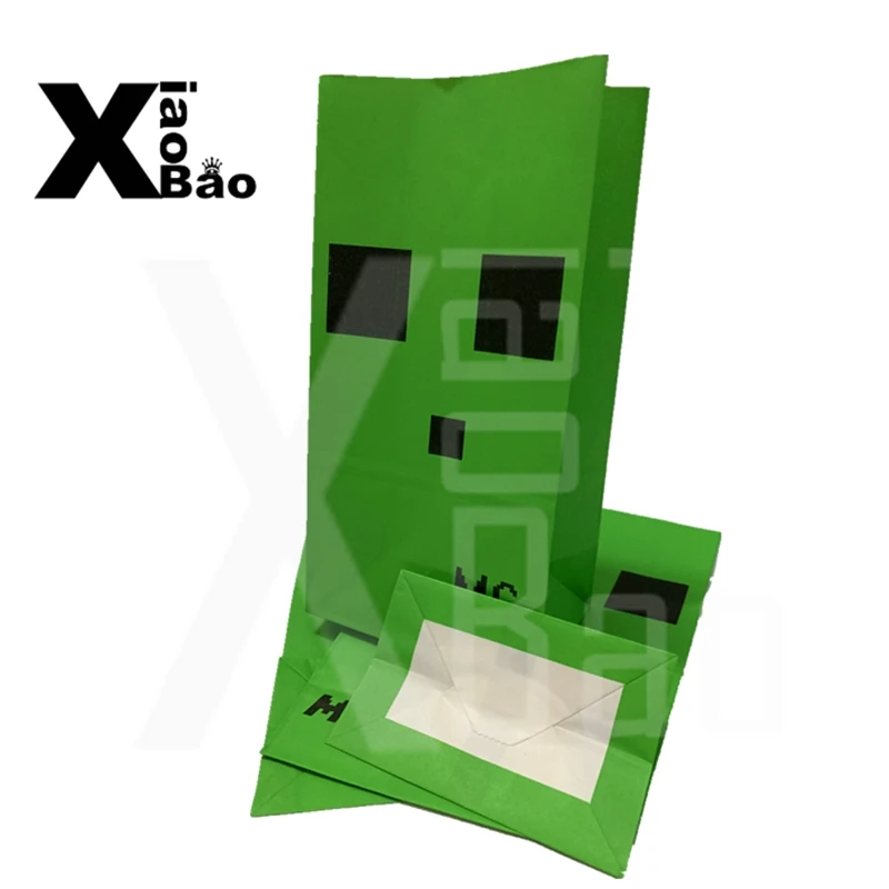 New 50pcs Pixel Game Creeper Paper Bag Party Bag Food Gift Bag Party Decoration Tableware Kit Supplies Candy Boxs Free Shipping
New 50pcs Pixel Game Creeper Paper Bag Party Bag Food Gift Bag Party Decoration Tableware Kit Supplies Candy Boxs Free Shipping