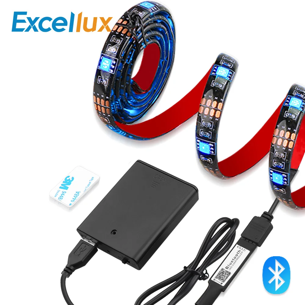 5V Led Strip Battery Operated TV Backlight RGB LED Strip 1M 2M Bluetooth Led Strip Light ,17 Key RF Remote RGB Tape Waterproof
5V Led Strip Battery Operated TV Backlight RGB LED Strip 1M 2M Bluetooth Led Strip Light ,17 Key RF Remote RGB Tape Waterproof