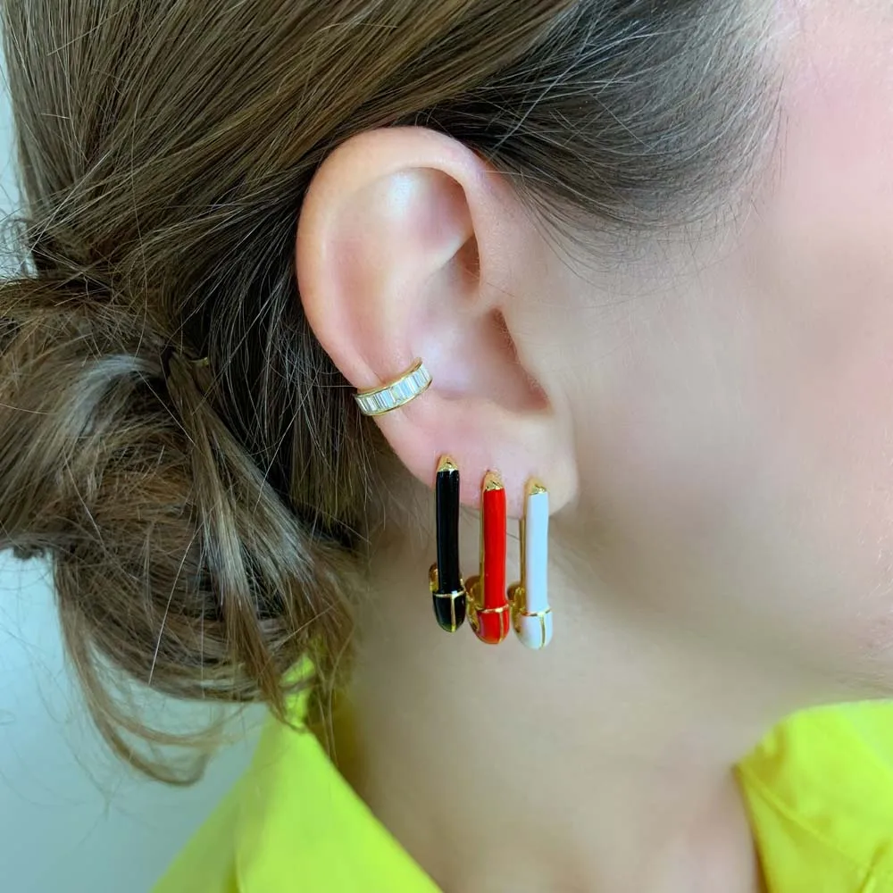 New arrived wholesale price white red blue black enamel pin shape dangle earrings for women wedding engagement jewelry gift
New arrived wholesale price white red blue black enamel pin shape dangle earrings for women wedding engagement jewelry gift