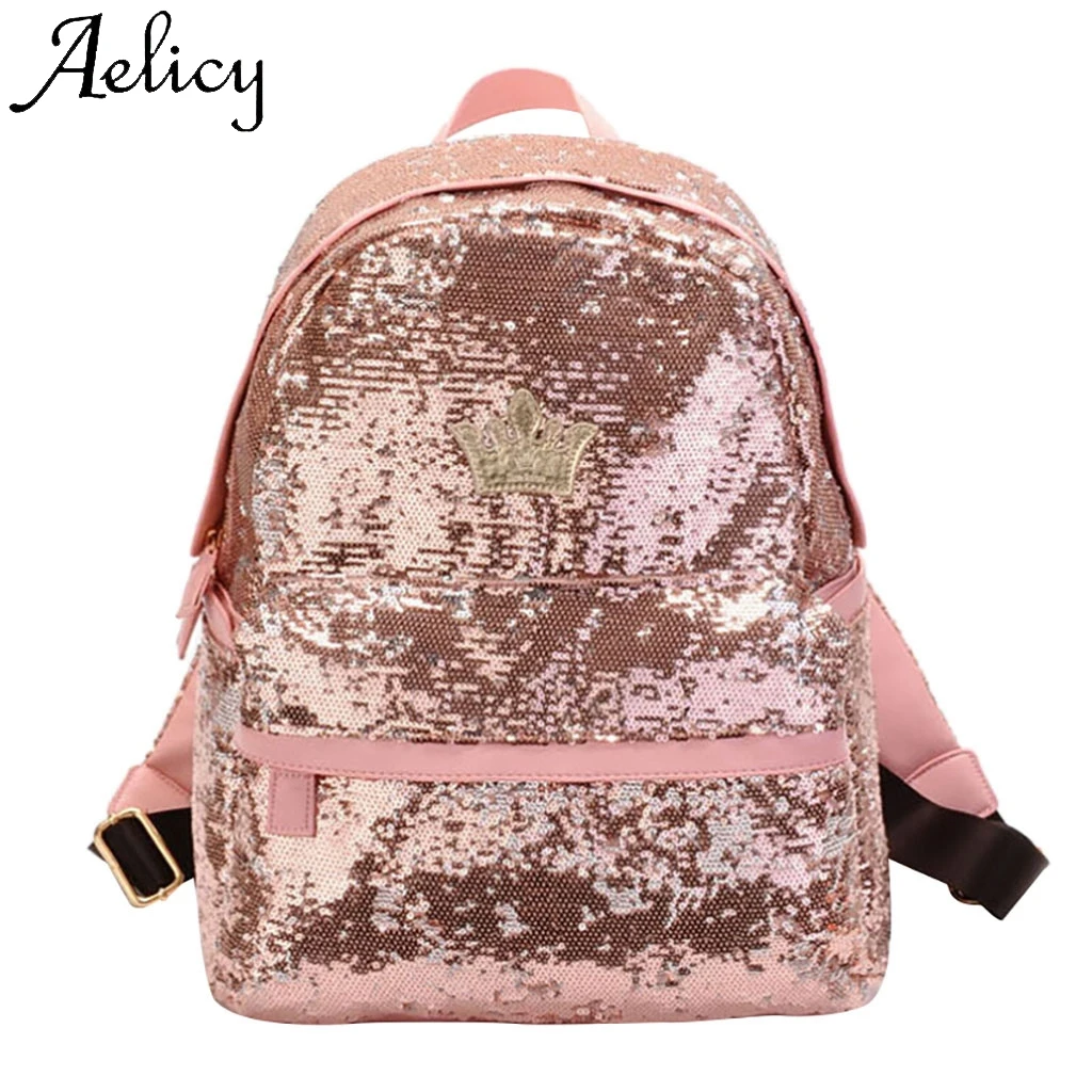 Aelicy Women Outdoor Crown Sequins Colorful Backpacks Travel Student Bag Flap Sport Phone Pocket Backpack Bag School Package
Aelicy Women Outdoor Crown Sequins Colorful Backpacks Travel Student Bag Flap Sport Phone Pocket Backpack Bag School Package