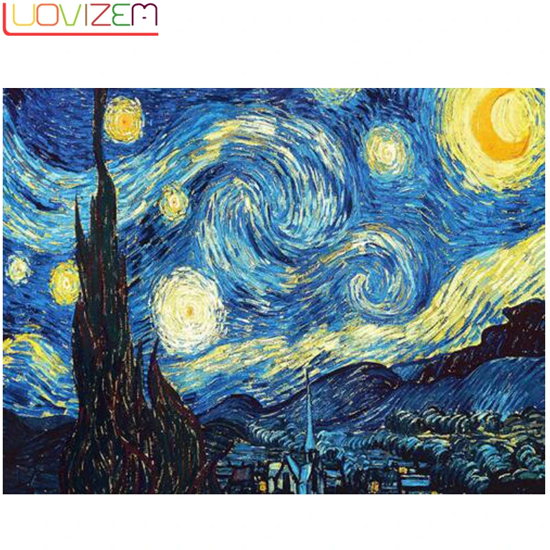 Van Gogh Stars Diy 5D Diamond Embroidered Diamond Painting Home Decor Cross Stitch Abstract Oil Painting Cuadros Decoration L089
Van Gogh Stars Diy 5D Diamond Embroidered Diamond Painting Home Decor Cross Stitch Abstract Oil Painting Cuadros Decoration L089
