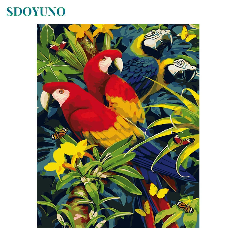 SDOYUNO Frame Parrot Animals DIY Painting By Numbers Acrylic Canvas Wall Art Picture Painting Calligraphy For Home Decor 40x50
SDOYUNO Frame Parrot Animals DIY Painting By Numbers Acrylic Canvas Wall Art Picture Painting Calligraphy For Home Decor 40x50
