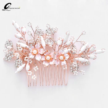 Pink Leaves Hair Comb Pearl Beads Bridal Wedding Headpiece Girl's Hair Accessories Floral Hair Combs Ornament Party Headdress
Pink Leaves Hair Comb Pearl Beads Bridal Wedding Headpiece Girl's Hair Accessories Floral Hair Combs Ornament Party Headdress