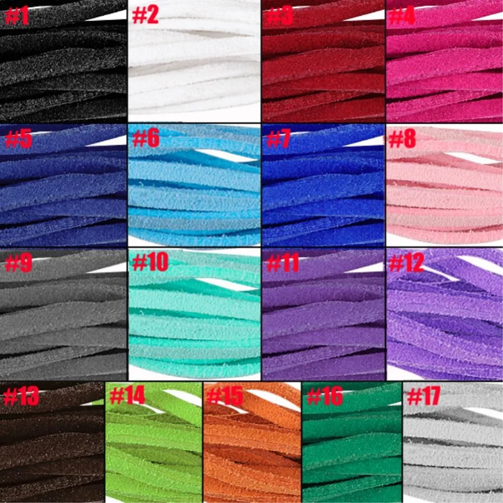 Cheap 17pcs/lot Bracelet Craft Faux Suede Cord Strap Lace Leather Flat Cord DIY String Rope
Cheap 17pcs/lot Bracelet Craft Faux Suede Cord Strap Lace Leather Flat Cord DIY String Rope