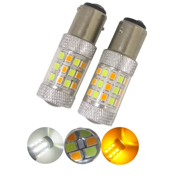 2pcs 1157 BAY15D White/Amber Switchback S25 42smd 2835 auto drl light dual color T25 3157 7443 LED Turn led Signal Headlight 12V
2pcs 1157 BAY15D White/Amber Switchback S25 42smd 2835 auto drl light dual color T25 3157 7443 LED Turn led Signal Headlight 12V