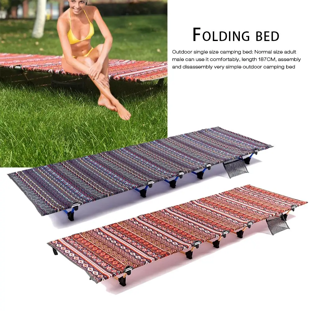 New Portable Camping Cot Folding Bed Crib Aluminum Alloy Single Accompanying Lunch Break Beach Camp Bed With Storage Bag
New Portable Camping Cot Folding Bed Crib Aluminum Alloy Single Accompanying Lunch Break Beach Camp Bed With Storage Bag