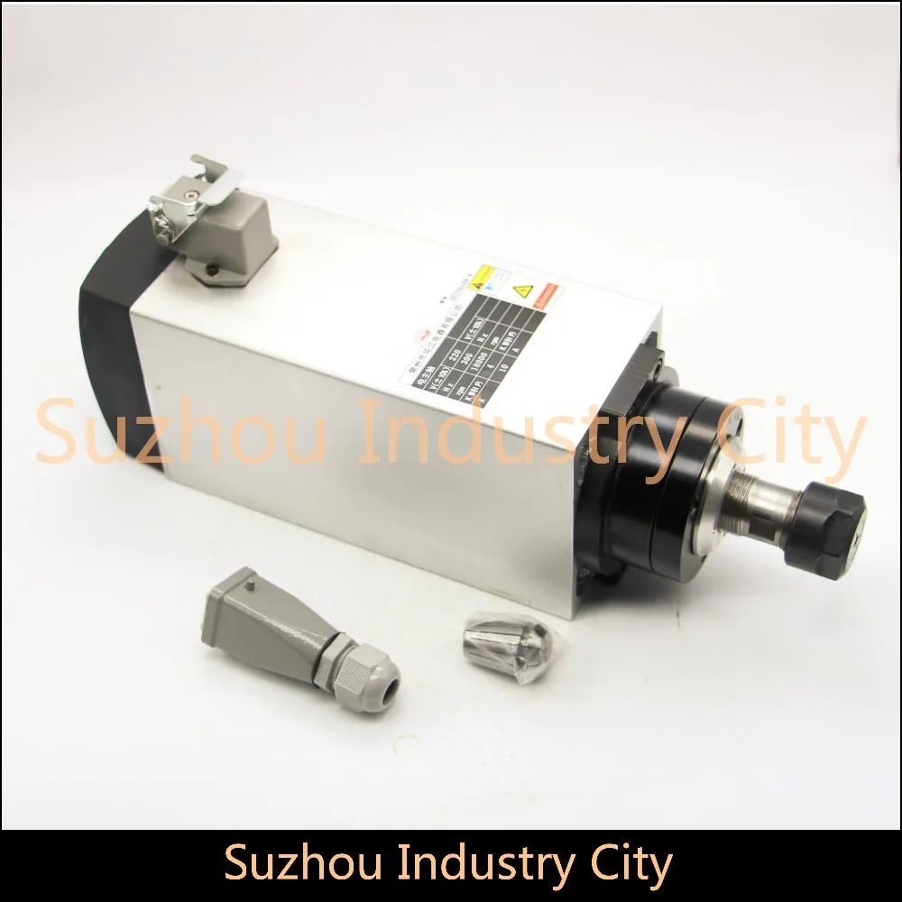 4 KW Air Cooled square Spindle Motor for CNC engraving milling grind 220v AC ER20 88x310mm 4 pcs bearings High Speed
4 KW Air Cooled square Spindle Motor for CNC engraving milling grind 220v AC ER20 88x310mm 4 pcs bearings High Speed