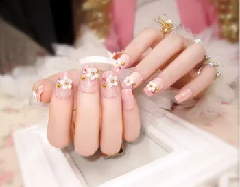 2017 24PCS Long False Nails Style High Quality Artificial Bride Full Cover Fake Nails
2017 24PCS Long False Nails Style High Quality Artificial Bride Full Cover Fake Nails