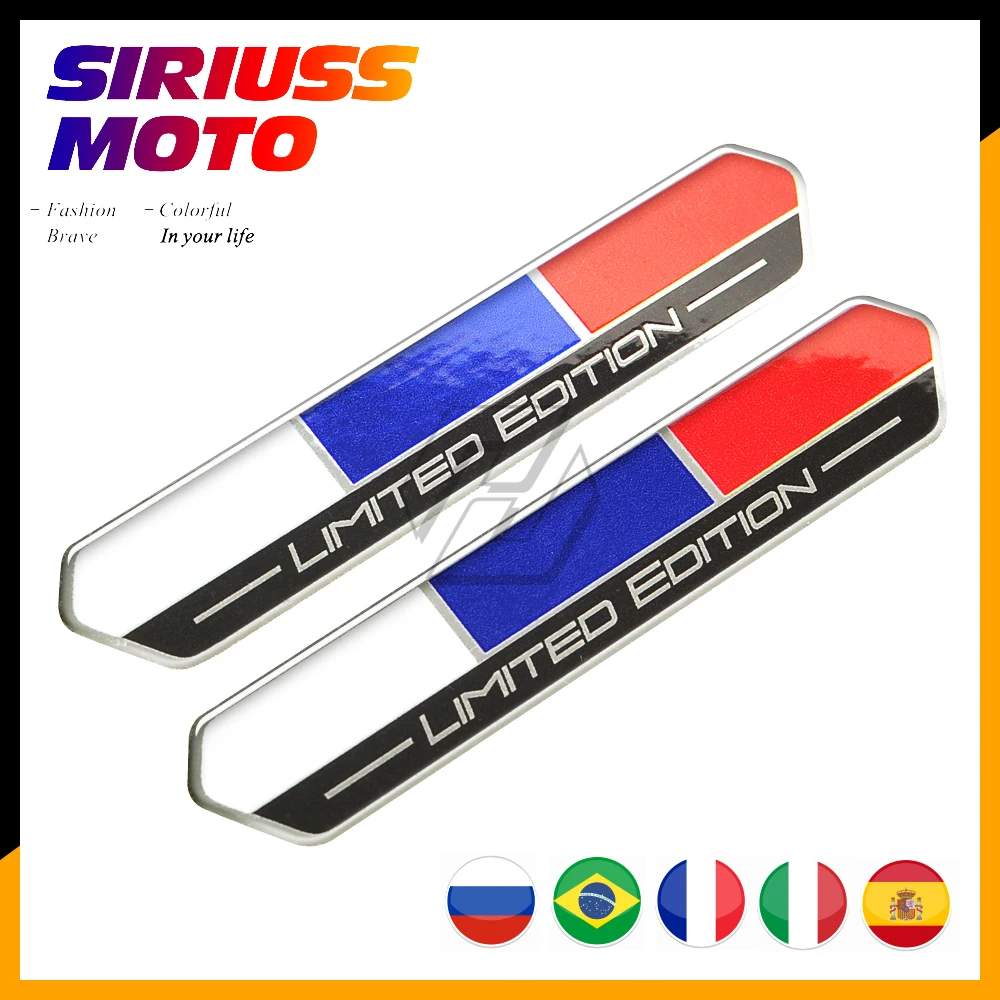 Russia Flag Limited Edition Sticker Motorcycle Tank Decal Italy Brazil Spain France Flag Stickers for Motorbike for Car Styling
Russia Flag Limited Edition Sticker Motorcycle Tank Decal Italy Brazil Spain France Flag Stickers for Motorbike for Car Styling