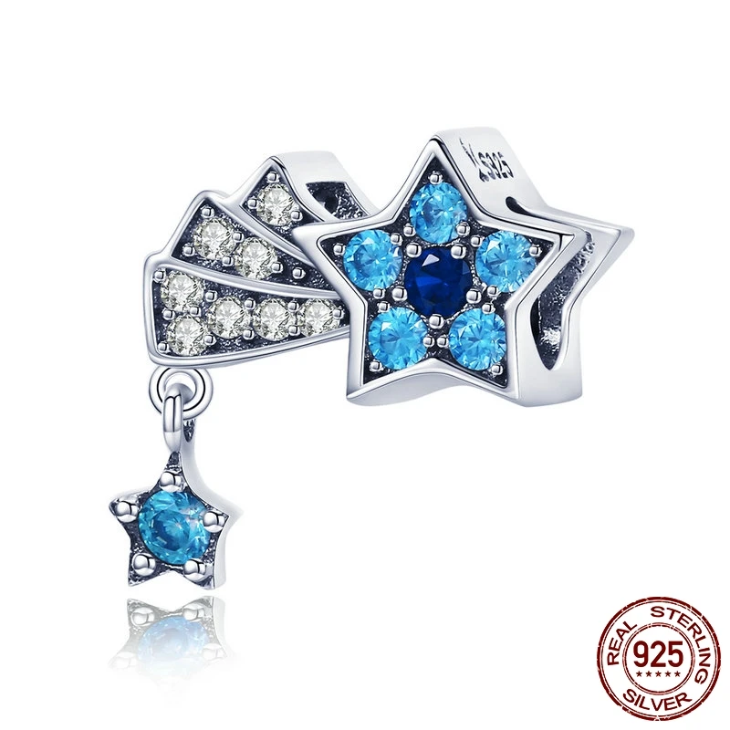 FURUYA 925 Sterling Silver Charm fit Original Charm Bracelet DIY Jewelry Making Blue Crystal CZ Shimmering Sky Star Beads
FURUYA 925 Sterling Silver Charm fit Original Charm Bracelet DIY Jewelry Making Blue Crystal CZ Shimmering Sky Star Beads