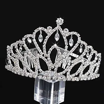 Tiara Floral Diadem Clear Rhinestones Crystal Handmade Crown Bridal Prom Pageant Party Costumes
Tiara Floral Diadem Clear Rhinestones Crystal Handmade Crown Bridal Prom Pageant Party Costumes