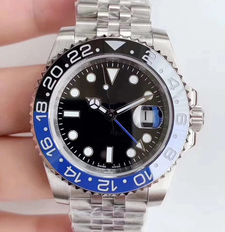 Luxury Brand Ceramic Gmt Mens Watch Blue SS Black Men Mechanical Automatic Jubilee master Desinger Watches aaa Wristwatches
Luxury Brand Ceramic Gmt Mens Watch Blue SS Black Men Mechanical Automatic Jubilee master Desinger Watches aaa Wristwatches