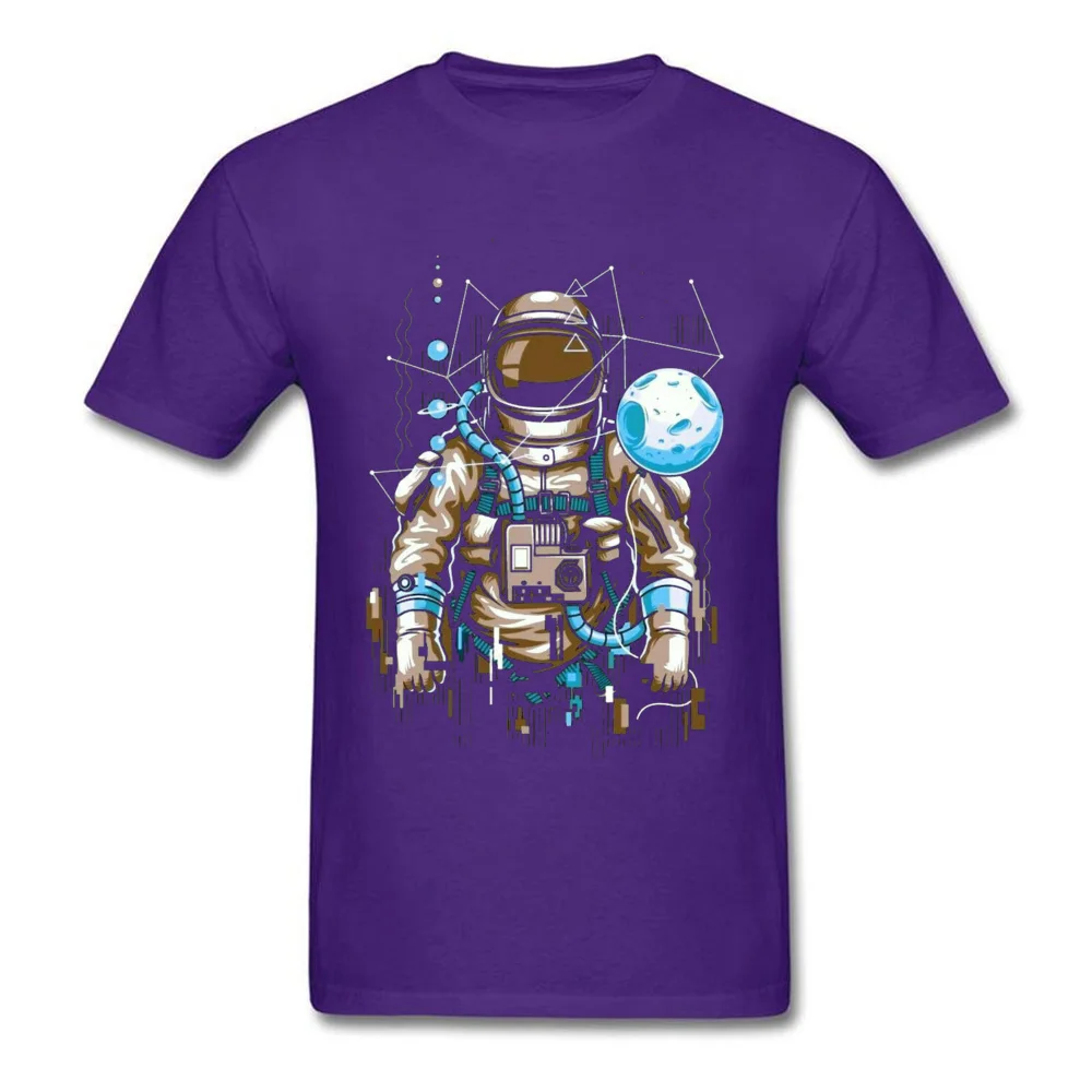 Casual Astronauta-3190617Y Tees for Men Company Father Day O Neck All Cotton Short Sleeve Tshirts Street Tshirts Astronauta-3190617Y purple